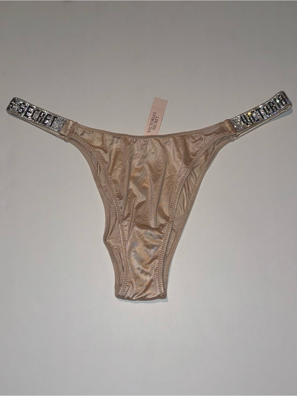 Victoria's Secret Nude Crystal-Embellished Thong